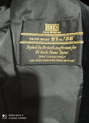 Ро6. велюровый хлопковый черный женский жакет пиджак блейзер натуральный классический хлопок вельвет3 фото