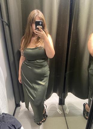 Зелене плаття zara