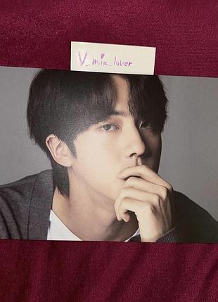 Bts jin офіційна колекційна постер листівка джин