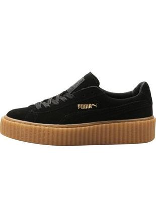 Кросівки puma by rihanna creeper suede x fenty "black/gum"