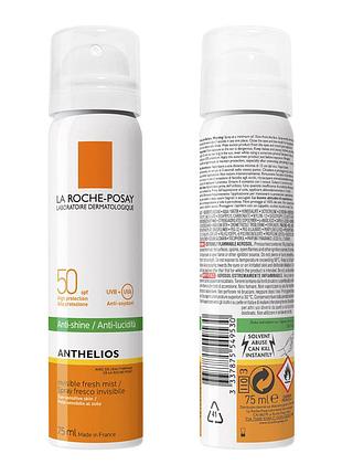La roche-posay anthelios invisible spray mist spf50 солнцезащитный легкий спрей-мист для кожи лица, высокая степень защиты spf 50