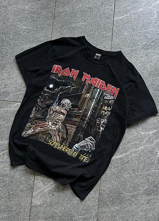 Iron maiden футболка поло майка винтаж