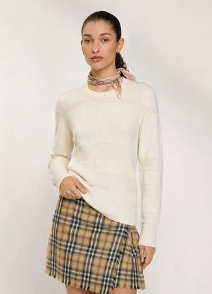Светр жіночий burberry вовняний кашеміровий білий унісекс чоловічий джемпер вовна кашемір m l