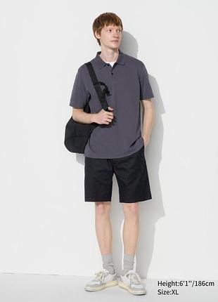 Фірмові бавовняні шорти uniqlo men's dry stretch easy shorts