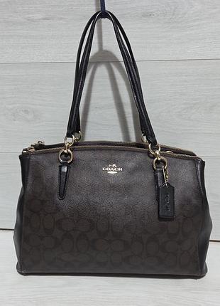 Кожаная сумка coach