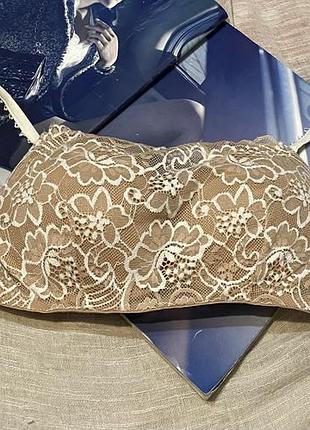 Tezenis крутий базовий бежевий мереживний бюст якісного бренду