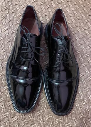 Елегантні шкіряні дербі boss (hugo boss). made in italy. розмір 42.5 (uk 8.5)