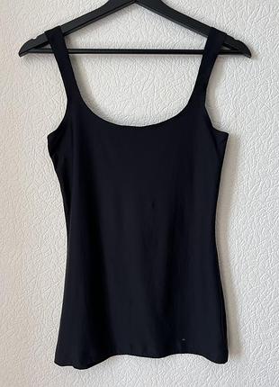 Чорна базова майка топ triumph smart micro shirt