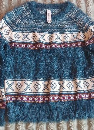 Смарагдовий светр новорічний pull & bear 
розмір s