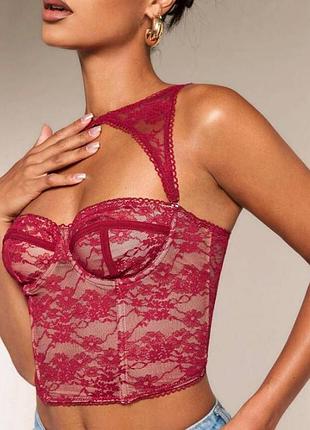 Эффектный корсет shein xs с кружевом