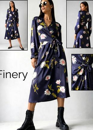 Плаття на захід із рукавом віскоза finery у квітковий принт