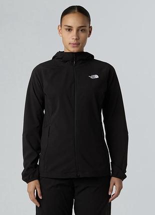 Жіноча куртка софтшел the north face nimble hoodie оригінал вітровка tnf спортивна трекінгова чорна s