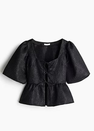 Жакардова блуза h&m