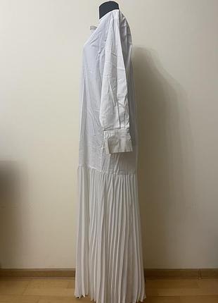 Жіноча довга сукня білого кольору zara s/m 4
