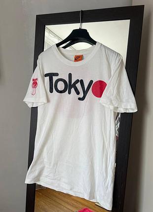 Вінтажна футболка nike tokyo japan graphic біла – оригінал, унісекс