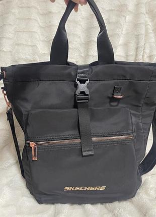 Трансформер 2-в-1: рюкзак-сумка skechers convertible backpack buckle bag 🎒✨