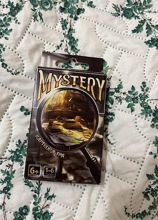Настільна гра унісекс стратег mystery (містері) різнокольорова, 6+, карткова на уважність для компанії