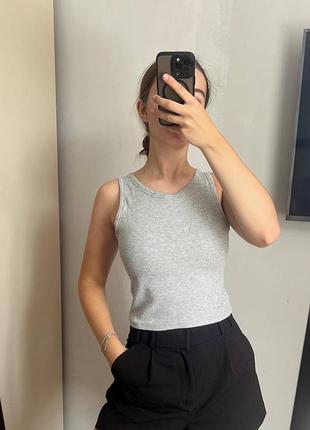 Жіночий сірий топ із чашками primark xs – базовий, ідеальний стан
