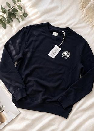 Світшот mustang original чоловічий темно-синій новий з біркою m 2