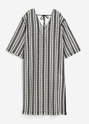 Чорна плетена сукня h&m