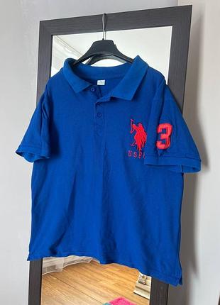 Чоловіча синя поло футболка u.s. polo assn