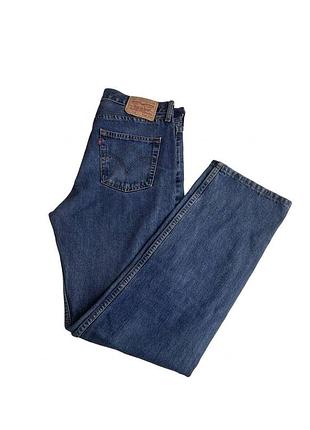 Чоловічі джинси levi’s 751 straight fit, сині, w34 l34, вінтажний класичний денім