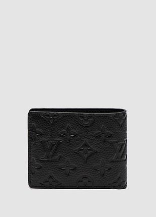 Гаманець louis multiple wallet monogram vuitton taurillon leather black