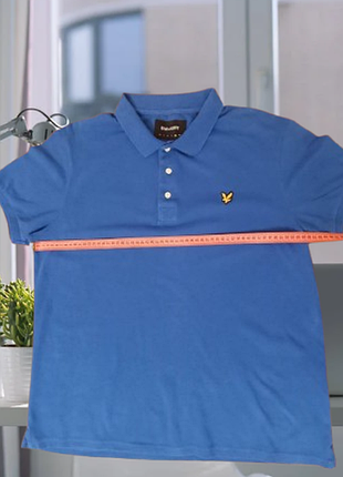 Поло lyle &amp; scott original синее мужской размер xl | брендовая футболка поло 100% хлопок casual - 500 грн