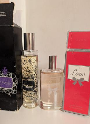 Avon love 50 мл outspoken by fergie 75 мл