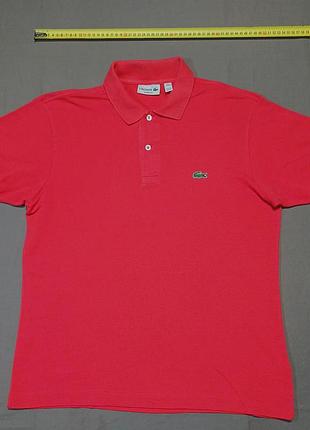 Плечи 46 см lacoste size 4 us m малиновое поло made in salvador 100% cotton
