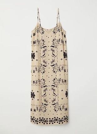 Платье h&amp;m в бельевом стиле из 100% вискозы, eur 46