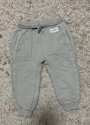 Штани джоггери zara для хлопчика 2-3 роки 92-98 см