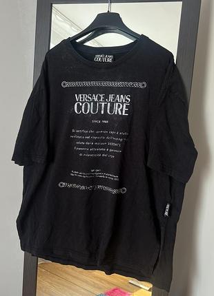 Чоловіча футболка versace чорна l–xl