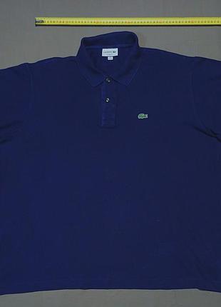 Плечи 55 см lacoste size fr 9 us 4xl темно синее поло 100% cotton