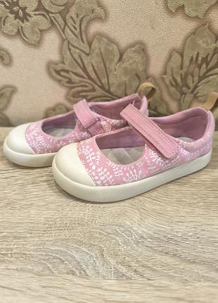 Детские кеды для девочки clarks doodles, размер 23