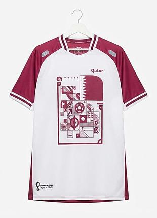 Футболка мужская с принтом fifa world cup qatar 2022