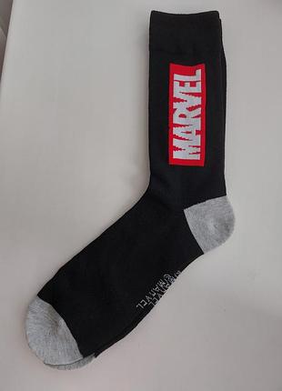 Брендовые высокие носки marvel размер 43-46