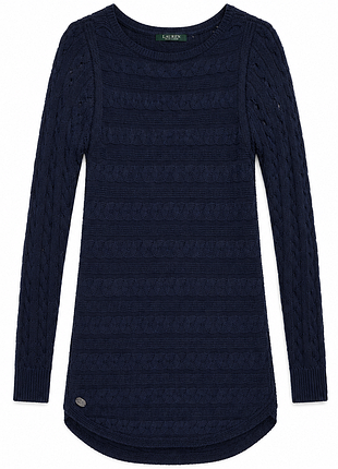 В'язана подовжена кофта лонгслів ralph lauren