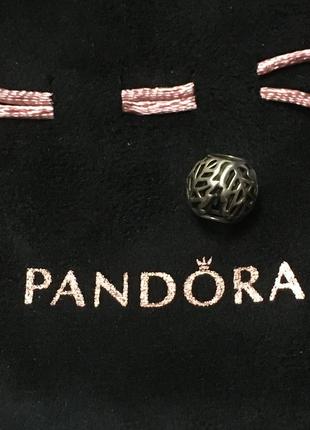 Pandora пандора шарм бусина бусинка листья оригинал осень