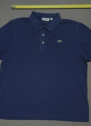 Плечі 46 см lacoste  size  fr6 us xl темно синє поло  100% cotton
гудзики брендовані