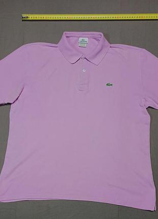 Плечі 50 см lacoste  size  8  рожеве поло made in peru 100% cotton