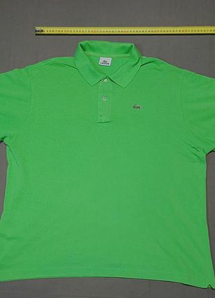 Плечі 53 см lacoste  size  8   поло колір малахіт  100% cotton
