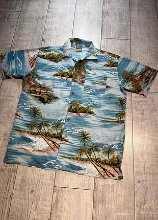 Чоловіча сорочка теніска гавайська true face hawaii