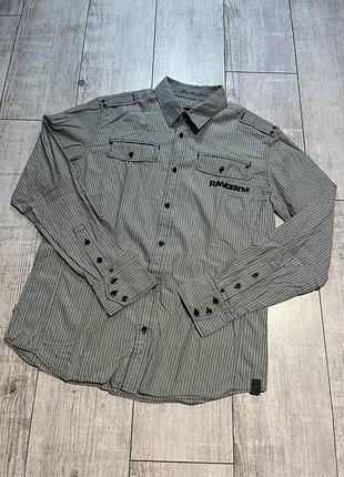 Чоловіча сорочка у полоску g-star raw