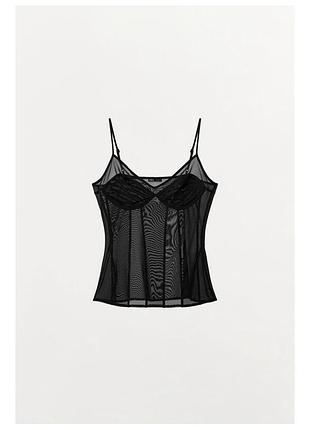 Тюлевий топ zara m