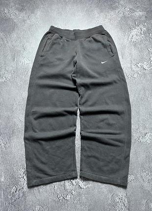 90x vintage винтажные спортивные штаны nike найк big swoosh logo size m размер м