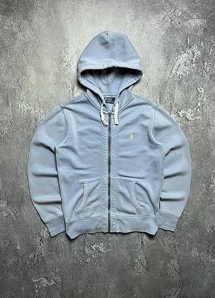 90x vintage винтажное зип худи polo ralph lauren поло ральф лаурен big pony old money олд мани size s размер с