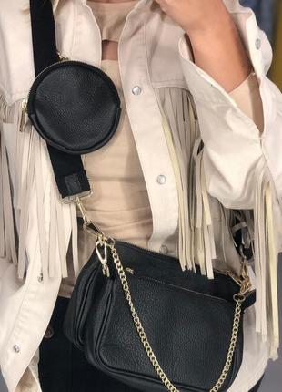 Женская кожаная сумка в стиле рrаdа сумка кроссбоди италия