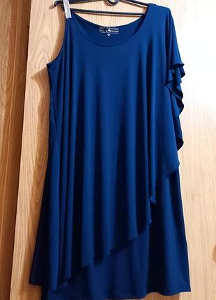 Bpc collection -premium - платье эффектное 💙трикотаж💙 пайетки💙турция💙 бренд💙