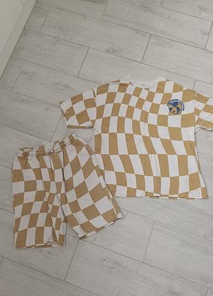 Костюм шорты футболка zara